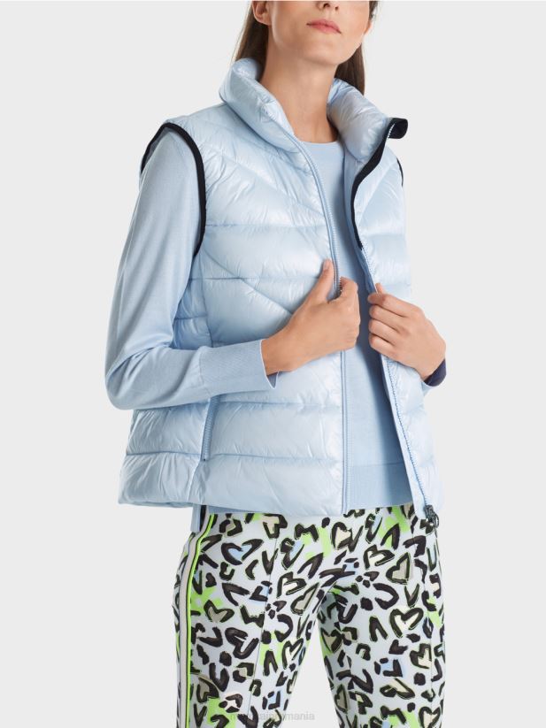 vestă matlasată „regândește împreună”. Marc Cain albastru pudra moale îmbrăcăminte 4826HH260