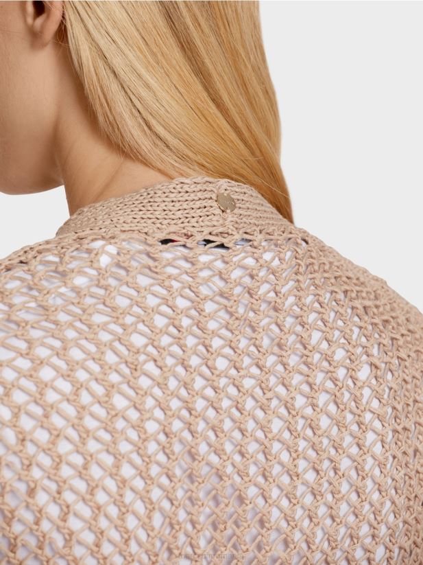 vestă tricotată „regândește împreună”. Marc Cain nisip adânc îmbrăcăminte 4826HH271