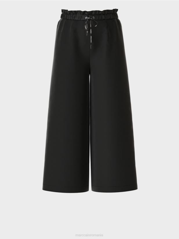 Pantaloni evazați 7/8 willmar Marc Cain negru îmbrăcăminte 4826HH539