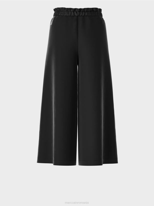 Pantaloni evazați 7/8 willmar Marc Cain negru îmbrăcăminte 4826HH539