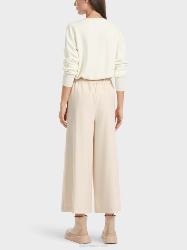 Pantaloni evazați 7/8 willmar Marc Cain stâncă moale de lună îmbrăcăminte 4826HH560