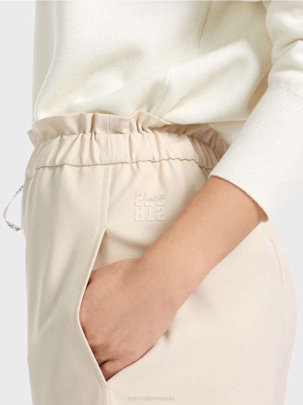 Pantaloni evazați 7/8 willmar Marc Cain stâncă moale de lună îmbrăcăminte 4826HH560