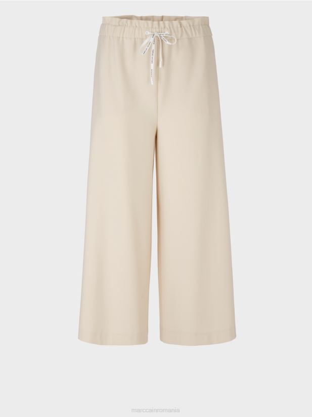 Pantaloni evazați 7/8 willmar Marc Cain stâncă moale de lună îmbrăcăminte 4826HH560