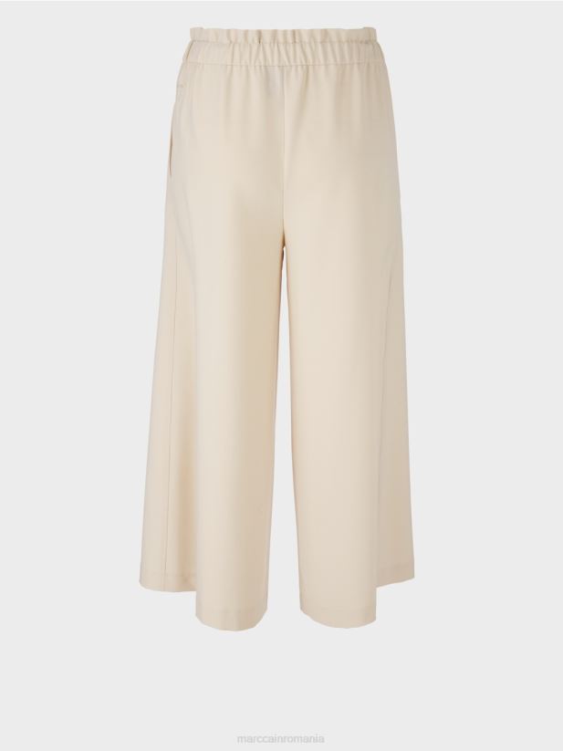 Pantaloni evazați 7/8 willmar Marc Cain stâncă moale de lună îmbrăcăminte 4826HH560