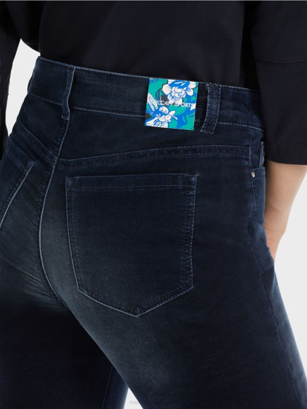 blugi silea cu cinci buzunare Marc Cain albastru miezul nopții îmbrăcăminte 4826HH544