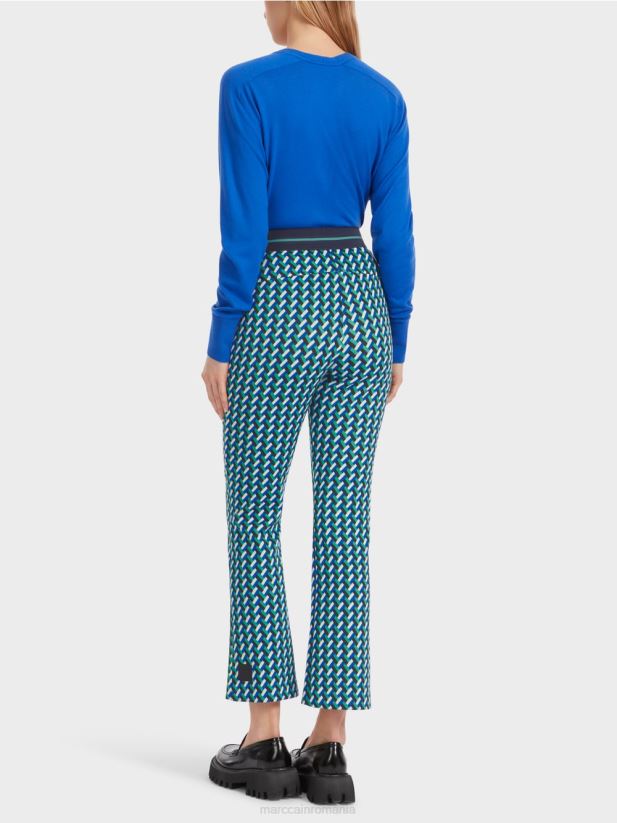 fengyi pantaloni îngusti cu picioare drepte Marc Cain smalț îmbrăcăminte 4826HH542