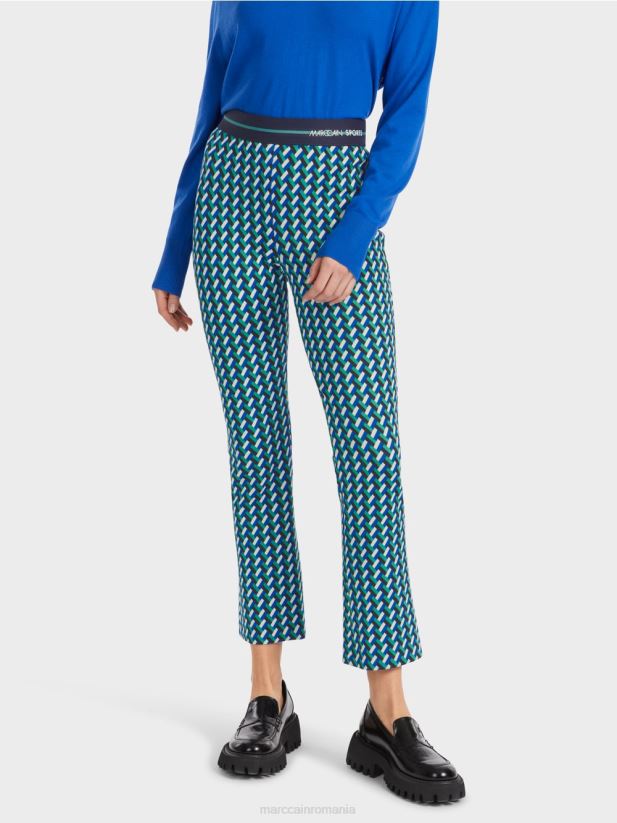 fengyi pantaloni îngusti cu picioare drepte Marc Cain smalț îmbrăcăminte 4826HH542