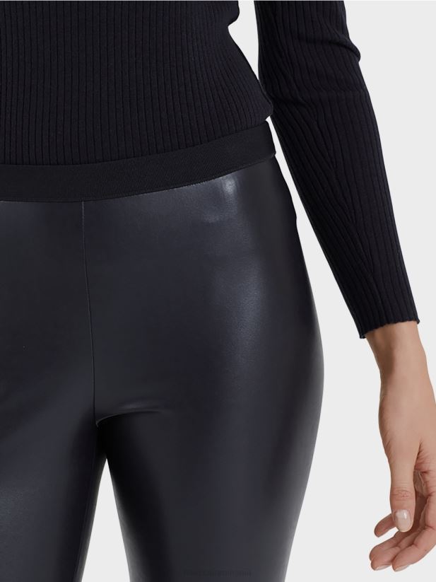 jambiere din piele artificiala Marc Cain albastru miezul nopții îmbrăcăminte 4826HH744