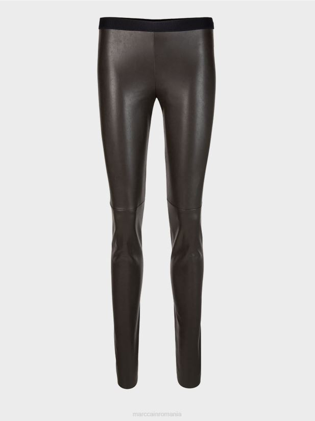 jambiere din piele artificiala Marc Cain moro îmbrăcăminte 4826HH747