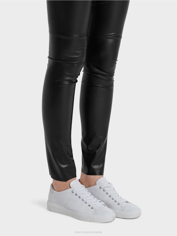 jambiere din piele artificiala Marc Cain negru îmbrăcăminte 4826HH745