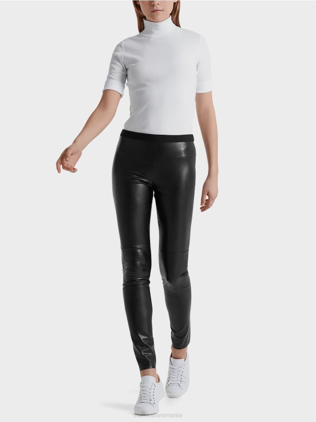 jambiere din piele artificiala Marc Cain negru îmbrăcăminte 4826HH745