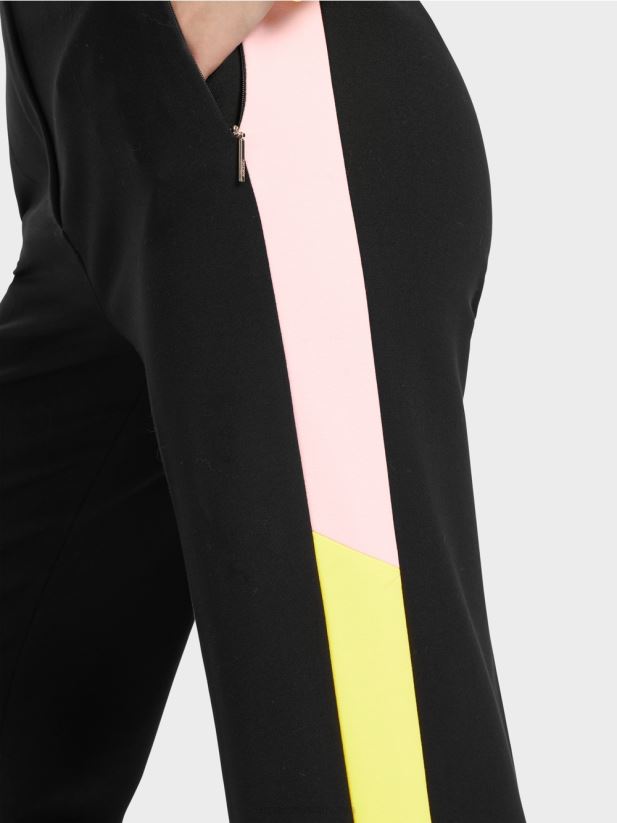 înfășurator de pantaloni cu dungi împletite Marc Cain negru îmbrăcăminte 4826HH592