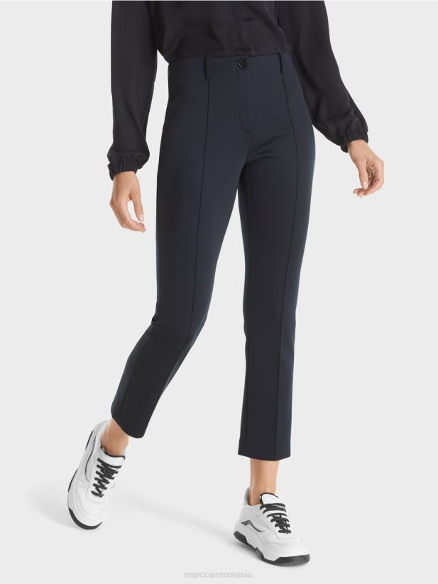 pantaloni Sydney cu cute Marc Cain marina îmbrăcăminte 4826HH572