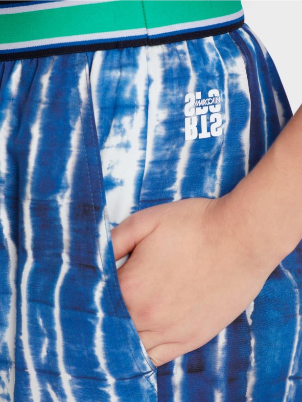 pantaloni batik casual Marc Cain albastru miezul nopții îmbrăcăminte 4826HH602