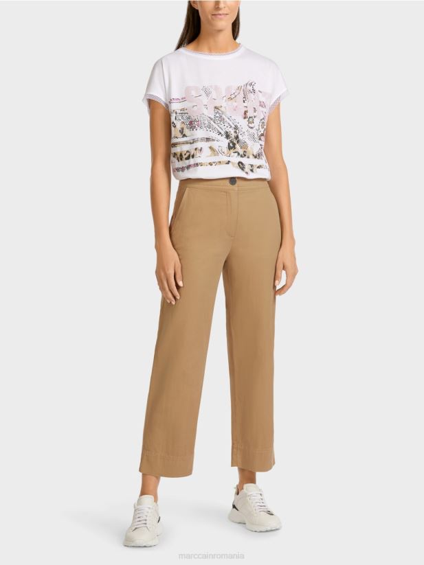 pantaloni casual Marc Cain maro lut deschis îmbrăcăminte 4826HH683