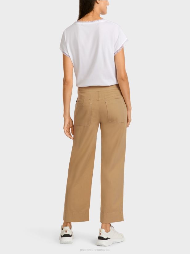 pantaloni casual Marc Cain maro lut deschis îmbrăcăminte 4826HH683