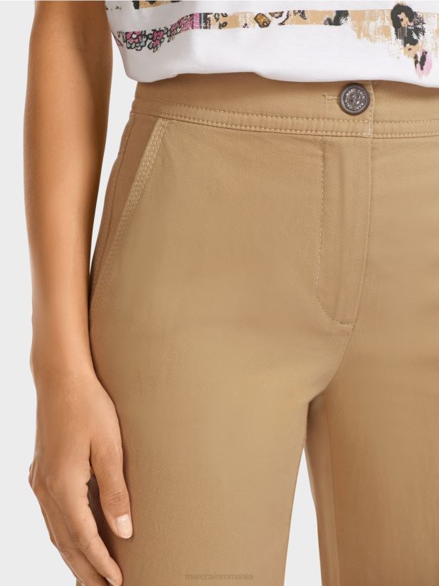pantaloni casual Marc Cain maro lut deschis îmbrăcăminte 4826HH683