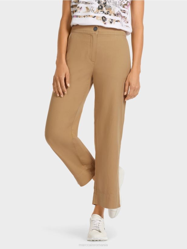 pantaloni casual Marc Cain maro lut deschis îmbrăcăminte 4826HH683