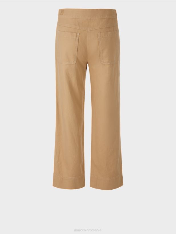 pantaloni casual Marc Cain maro lut deschis îmbrăcăminte 4826HH683