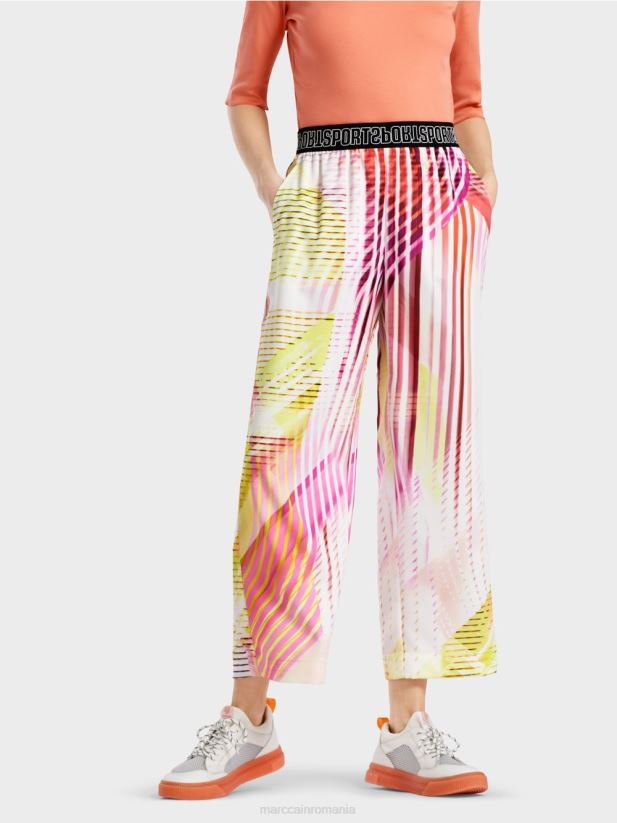 pantaloni cu dungi colorate într-o potrivire casual Marc Cain var usor îmbrăcăminte 4826HH616
