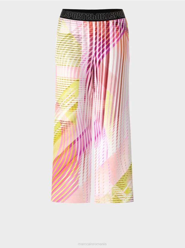 pantaloni cu dungi colorate într-o potrivire casual Marc Cain var usor îmbrăcăminte 4826HH616