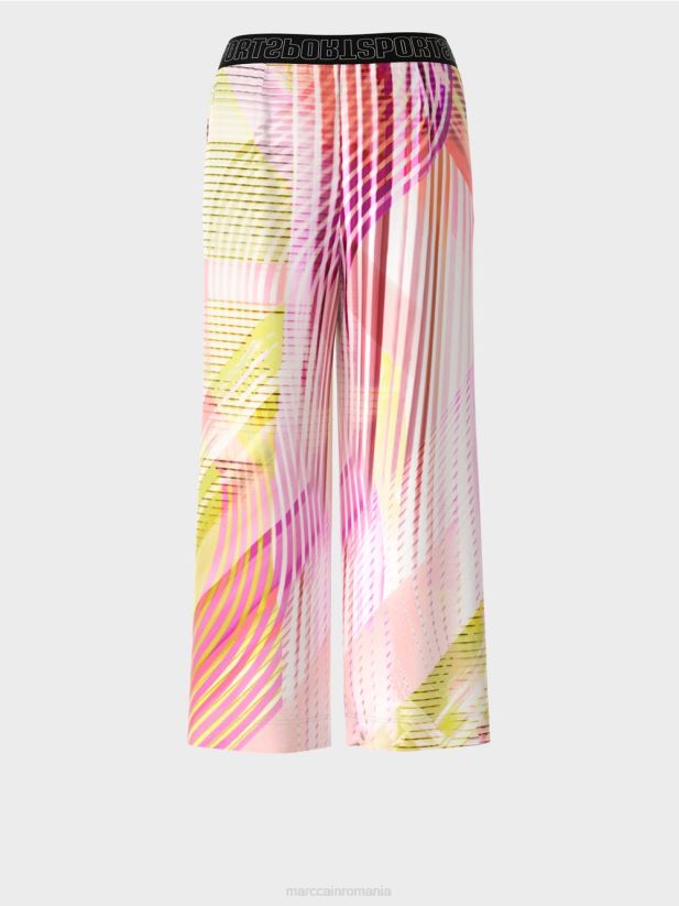 pantaloni cu dungi colorate într-o potrivire casual Marc Cain var usor îmbrăcăminte 4826HH616