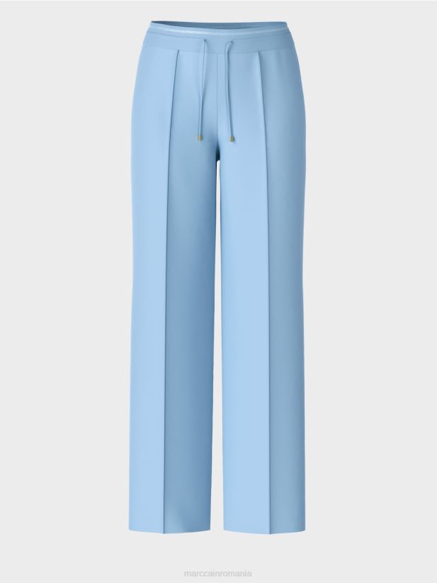 pantaloni cu picioare drepte welby Marc Cain cer întunecat de vară îmbrăcăminte 4826HH550