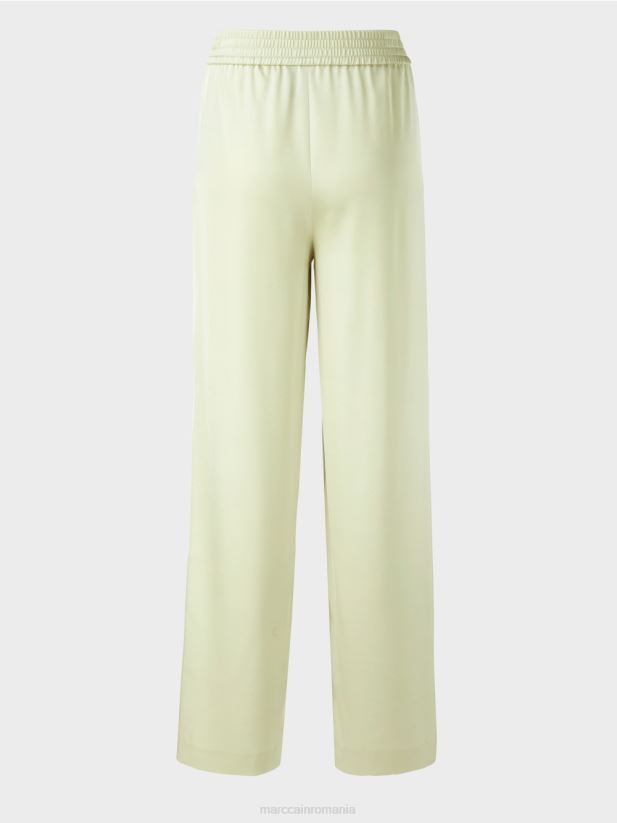 pantaloni cu pliuri în față Marc Cain respirație moale îmbrăcăminte 4826HH690