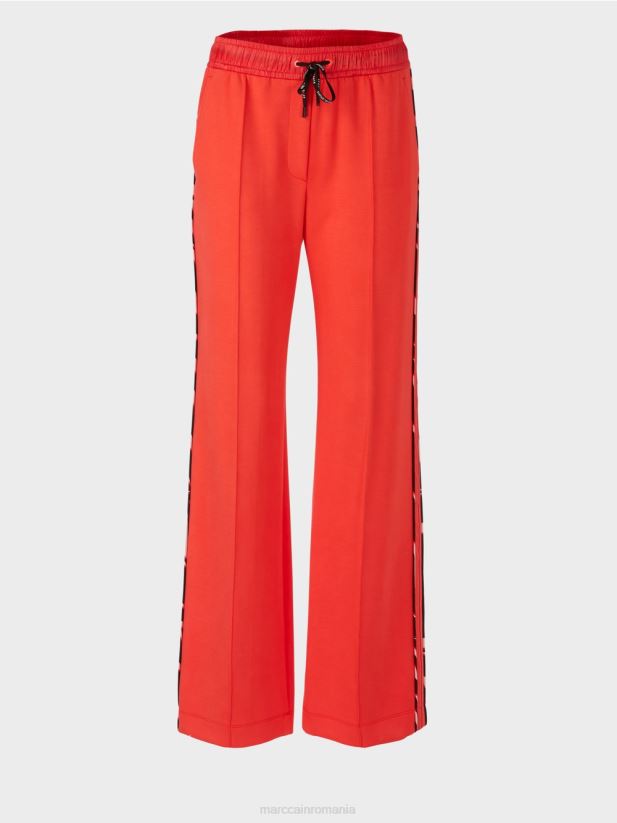 pantaloni de tip welby din jerseu largi de jogging Marc Cain campari îmbrăcăminte 4826HH536