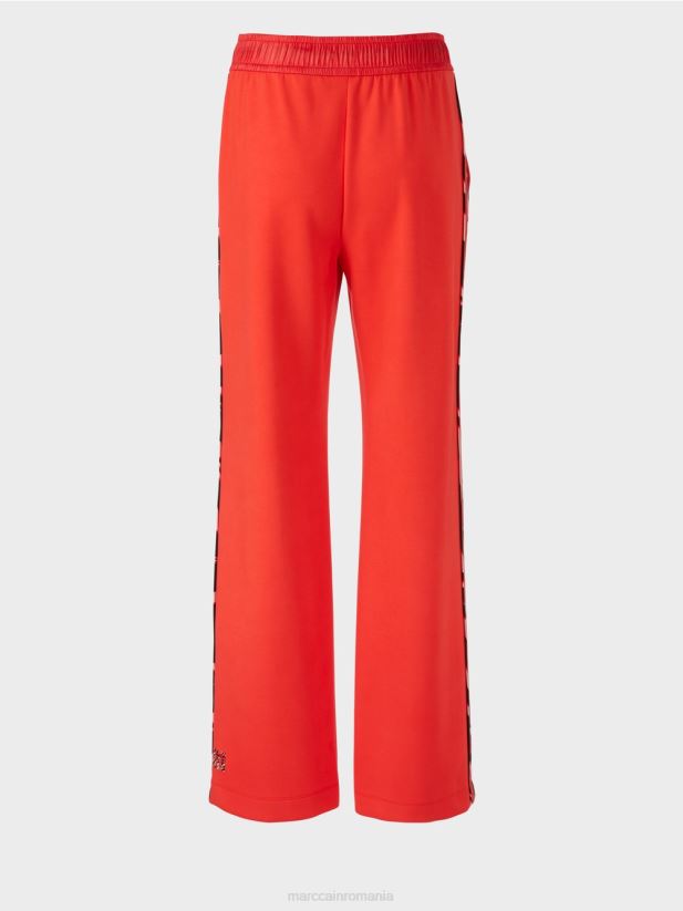 pantaloni de tip welby din jerseu largi de jogging Marc Cain campari îmbrăcăminte 4826HH536