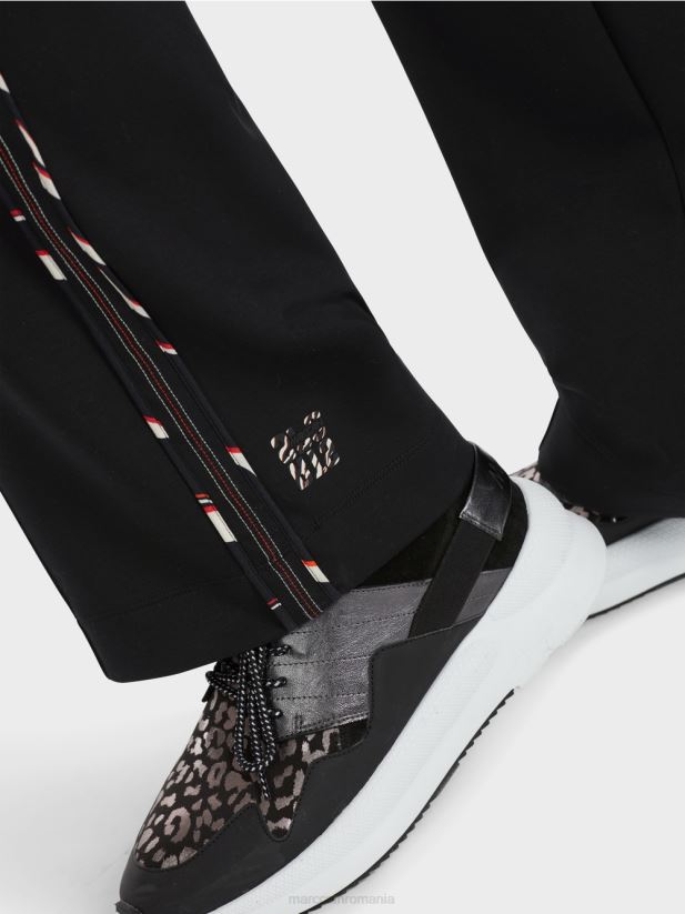 pantaloni de tip welby din jerseu largi de jogging Marc Cain negru îmbrăcăminte 4826HH535