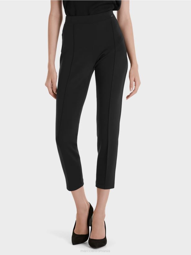 pantaloni din jerse stretch Marc Cain negru îmbrăcăminte 4826HH738
