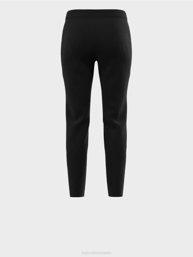 pantaloni din jerse stretch Marc Cain negru îmbrăcăminte 4826HH738