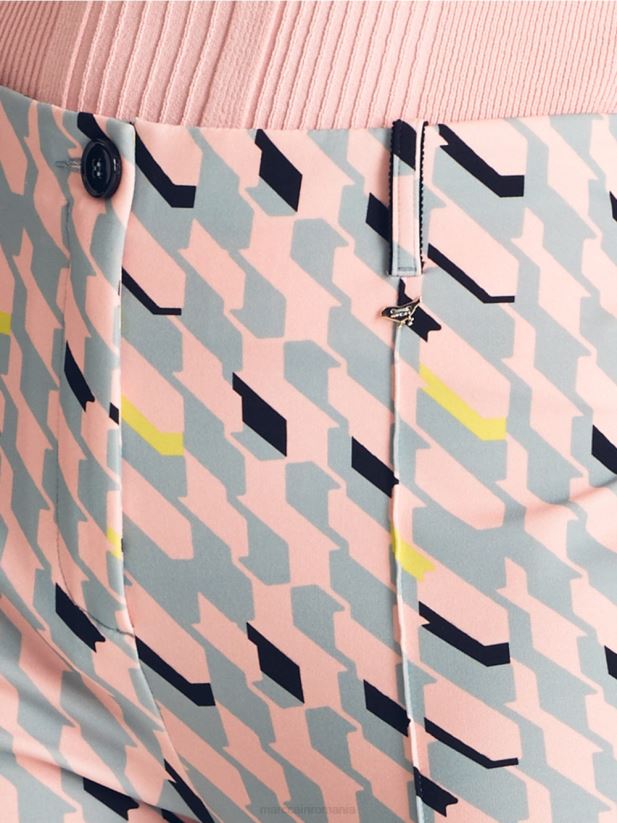 pantaloni din jerseu stretch Sydney Marc Cain albastru închis la cer îmbrăcăminte 4826HH581