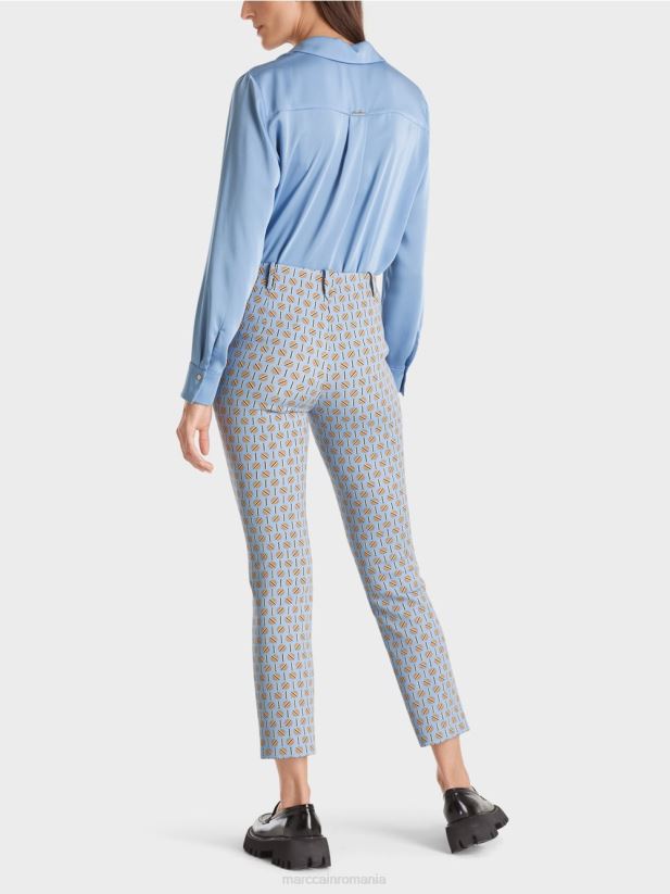 pantaloni din jerseu stretch Sydney Marc Cain cer întunecat de vară îmbrăcăminte 4826HH548