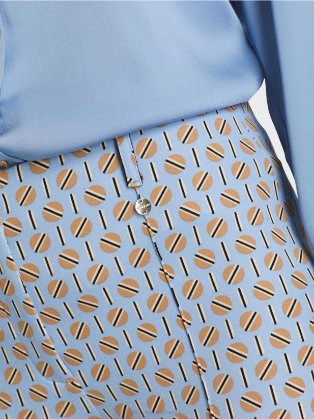 pantaloni din jerseu stretch Sydney Marc Cain cer întunecat de vară îmbrăcăminte 4826HH548