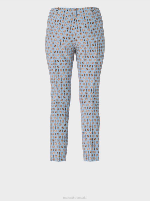 pantaloni din jerseu stretch Sydney Marc Cain cer întunecat de vară îmbrăcăminte 4826HH548