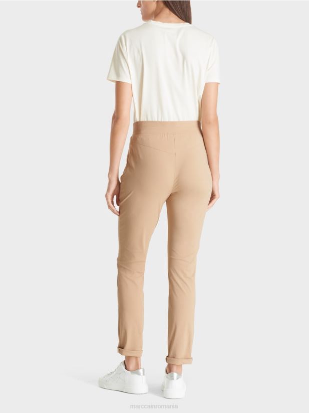 pantaloni din stofă elastică ribera Marc Cain granola îmbrăcăminte 4826HH726