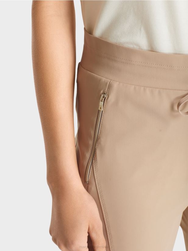pantaloni din stofă elastică ribera Marc Cain granola îmbrăcăminte 4826HH726