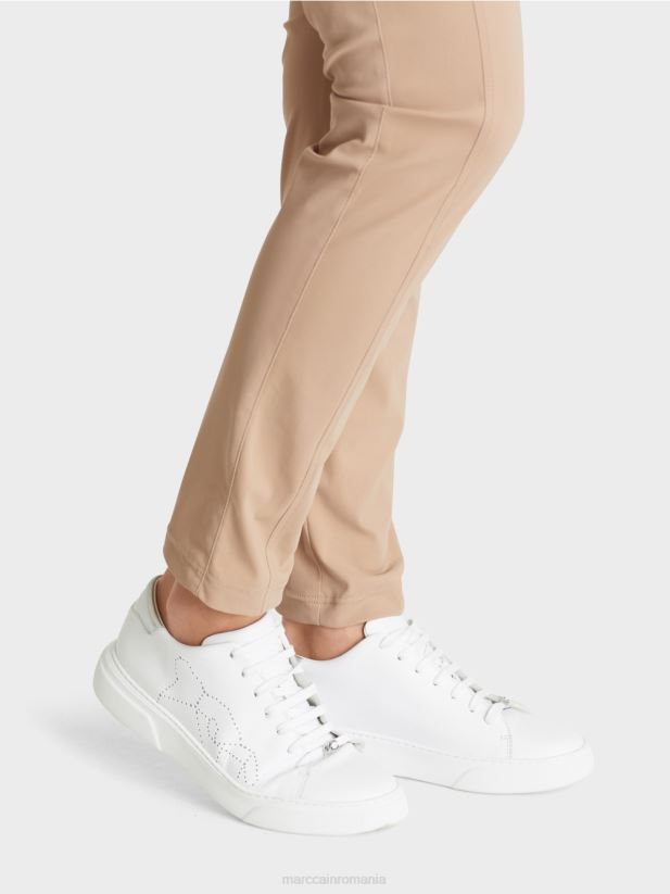 pantaloni din stofă elastică ribera Marc Cain granola îmbrăcăminte 4826HH726