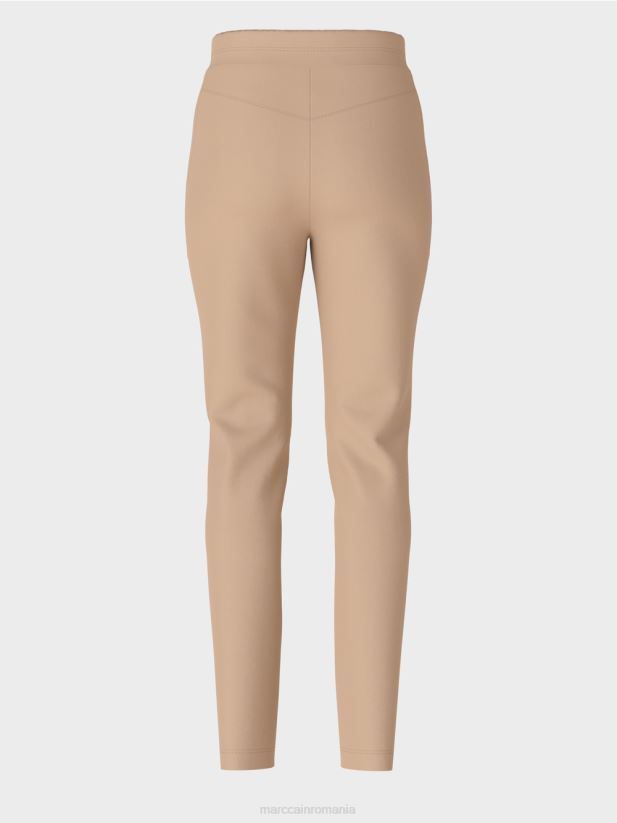 pantaloni din stofă elastică ribera Marc Cain granola îmbrăcăminte 4826HH726