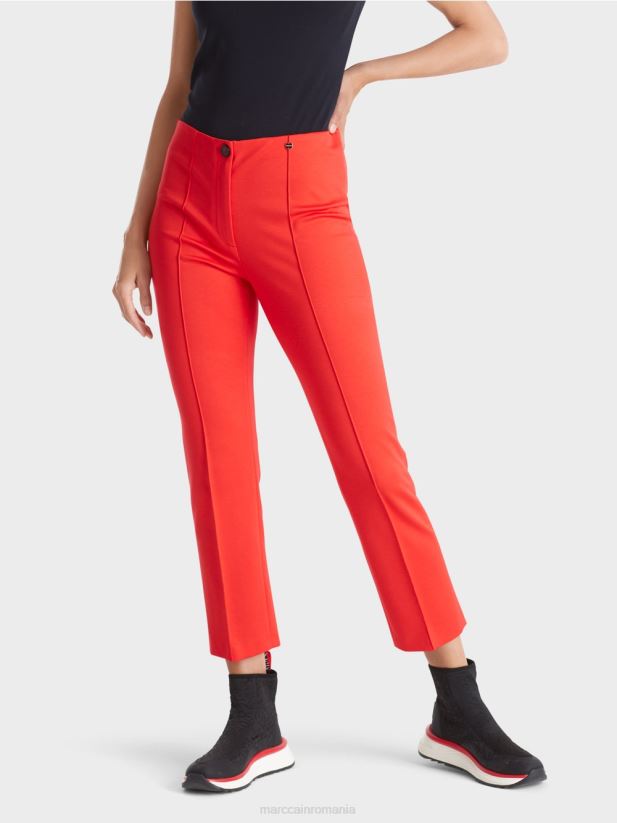 pantaloni eleganti din jersey Sydney Marc Cain campari îmbrăcăminte 4826HH595