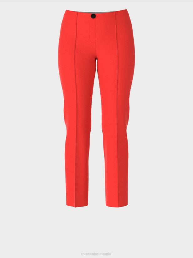 pantaloni eleganti din jersey Sydney Marc Cain campari îmbrăcăminte 4826HH595