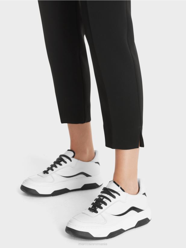 pantaloni ferrol cu ​​o formă feminină Marc Cain negru îmbrăcăminte 4826HH576