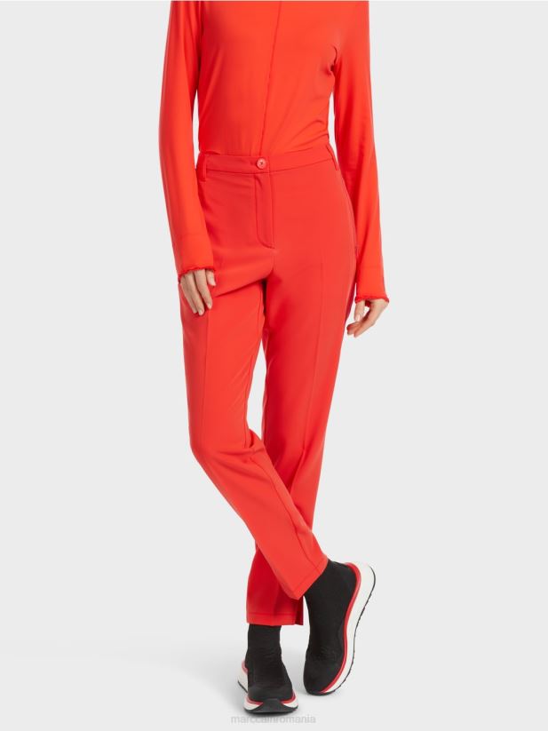 pantaloni fushun cu fante laterale Marc Cain campari îmbrăcăminte 4826HH537