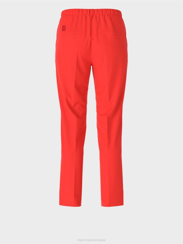 pantaloni fushun cu fante laterale Marc Cain campari îmbrăcăminte 4826HH537