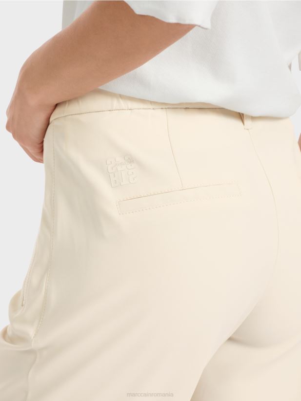 pantaloni fushun cu fante laterale Marc Cain stâncă moale de lună îmbrăcăminte 4826HH559