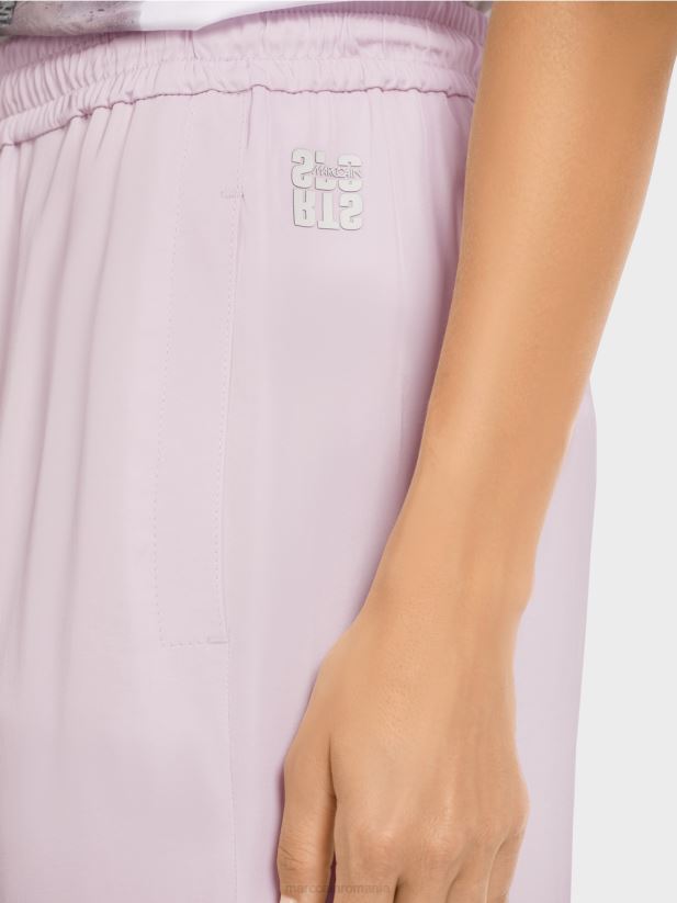 pantaloni largi cu talie de jogger Marc Cain lavandă ușoară îmbrăcăminte 4826HH682