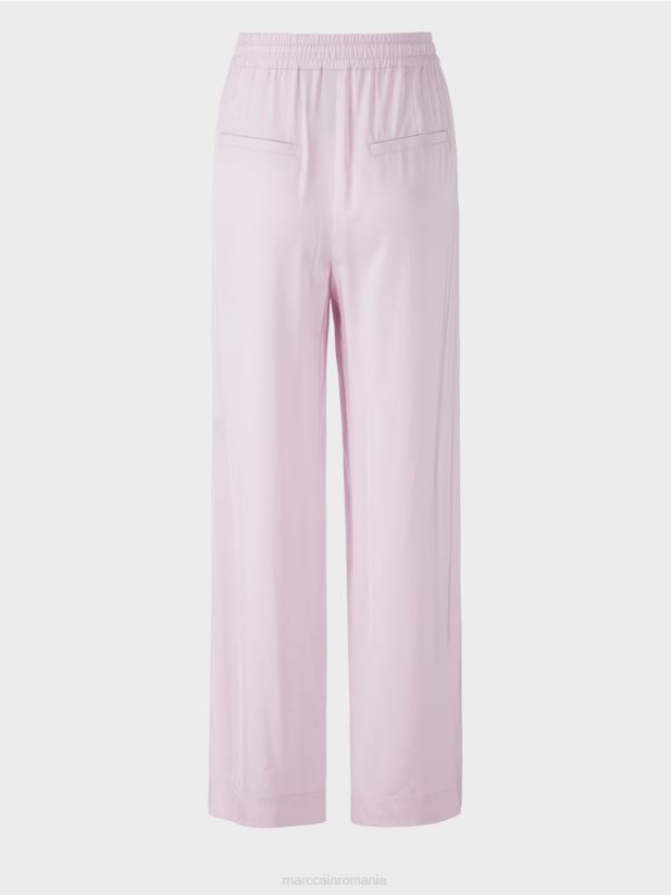 pantaloni largi cu talie de jogger Marc Cain lavandă ușoară îmbrăcăminte 4826HH682