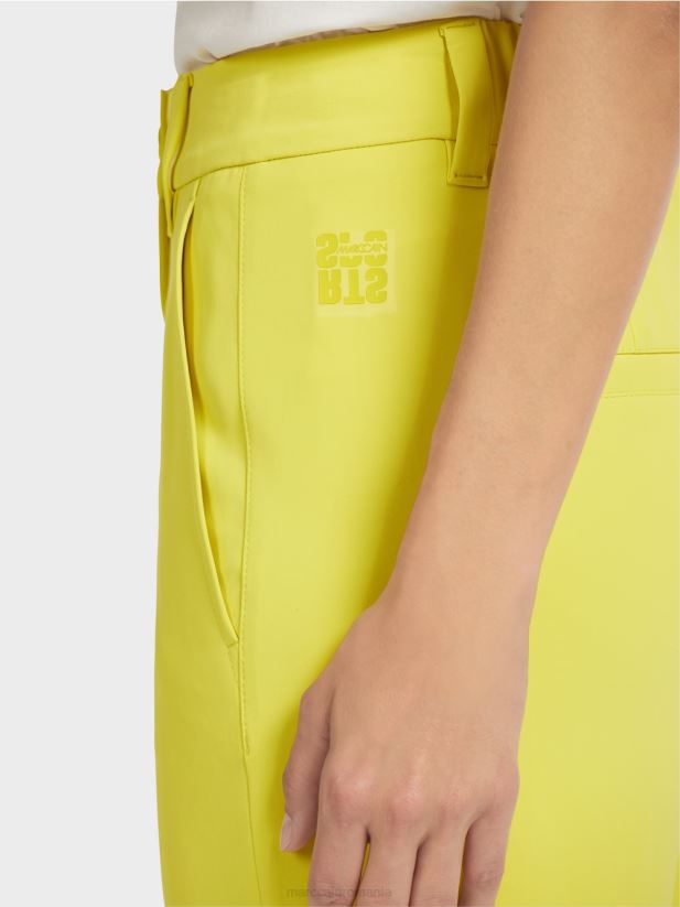 pantaloni largi eleganti Marc Cain sulf verde îmbrăcăminte 4826HH716